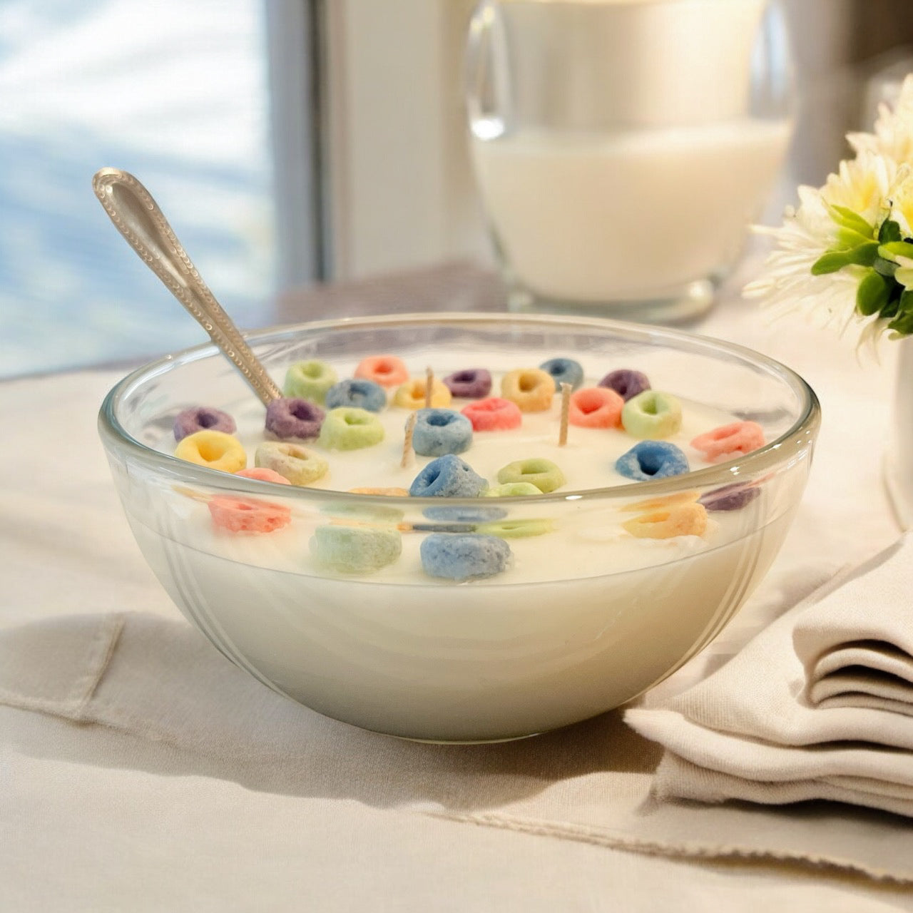 Fruity Loops Cereal Bowl Candle