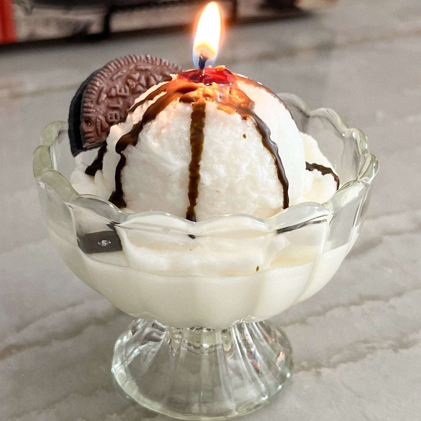 Cookies and Cream Ice Cream Candle | 6 oz.