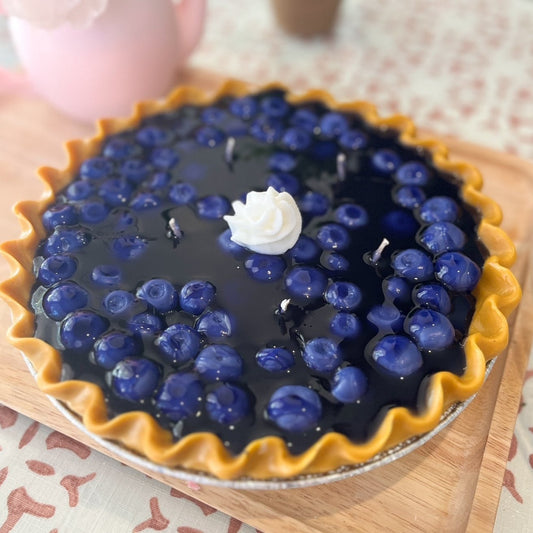 LARGE Blueberry Pie Candle- 9”